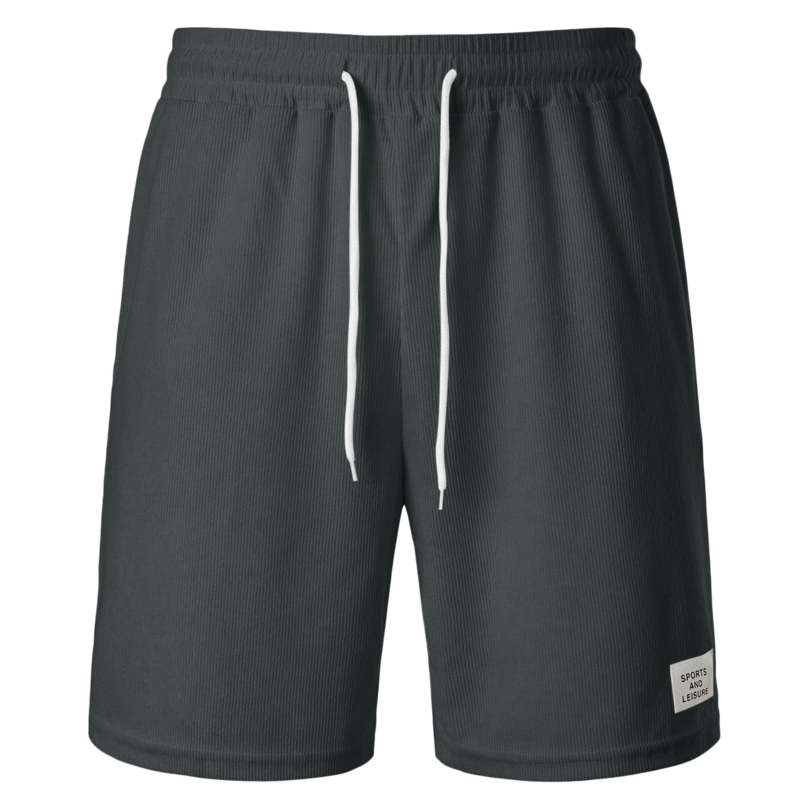 thumbnail image 4 of Pantalones cortos de verano de secado rápido con cintura elástica para hombre - Pantalones de playa ventilados de poliéster - para deporte/casual - Tallas S-XXL, 4 of 5